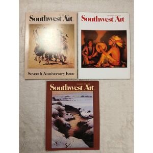 Vintage Southwest Art Magazines Lot Of 3 Native American  1978